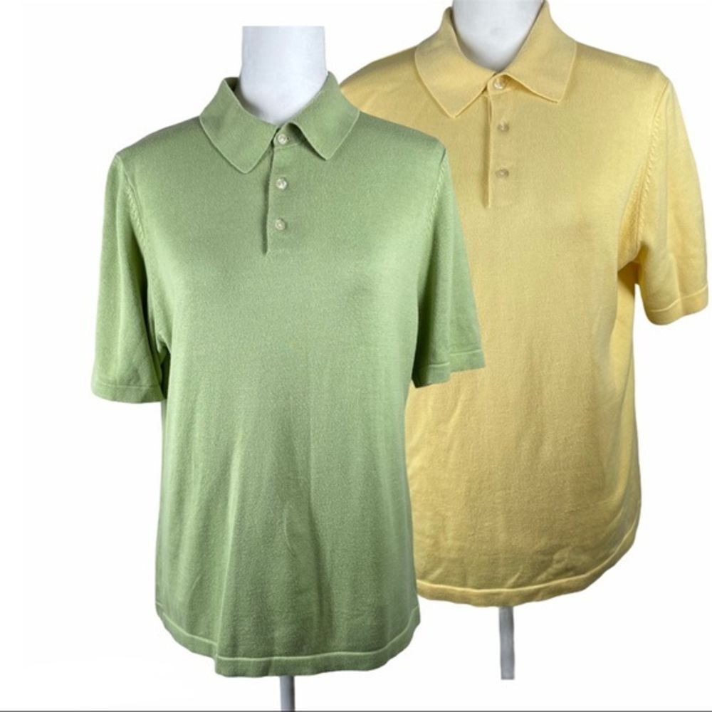 2 Brooks Brother’s Traditional Polo Sweaters,‎ 100% Pima Cotton,Size Small